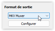 AviDemux - Sauvegarde au format MKV